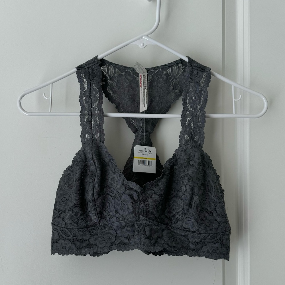 Free People lace bralette - graphite